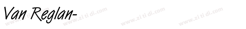 Van Reglan字体转换